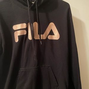 Black Fila Hoodie